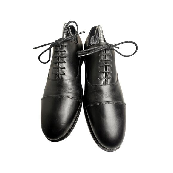 Thursday Boot Co The Executive Men Sz 10 Black Leather Cap Toe Oxford Dress Shoe - Picture 3 of 16